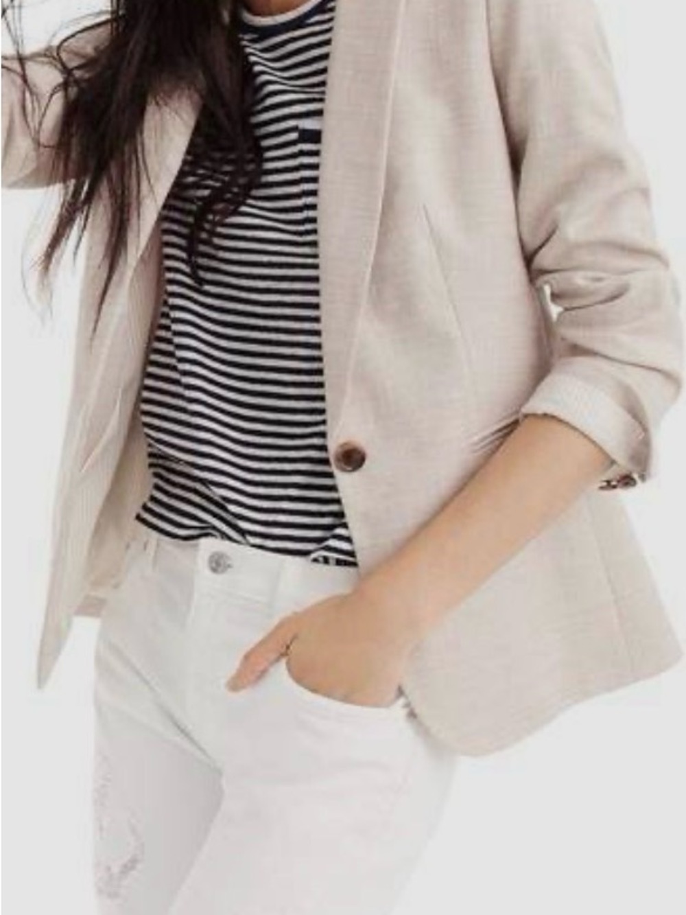 J Crew Parke Linen Blazer and Pants- worn once